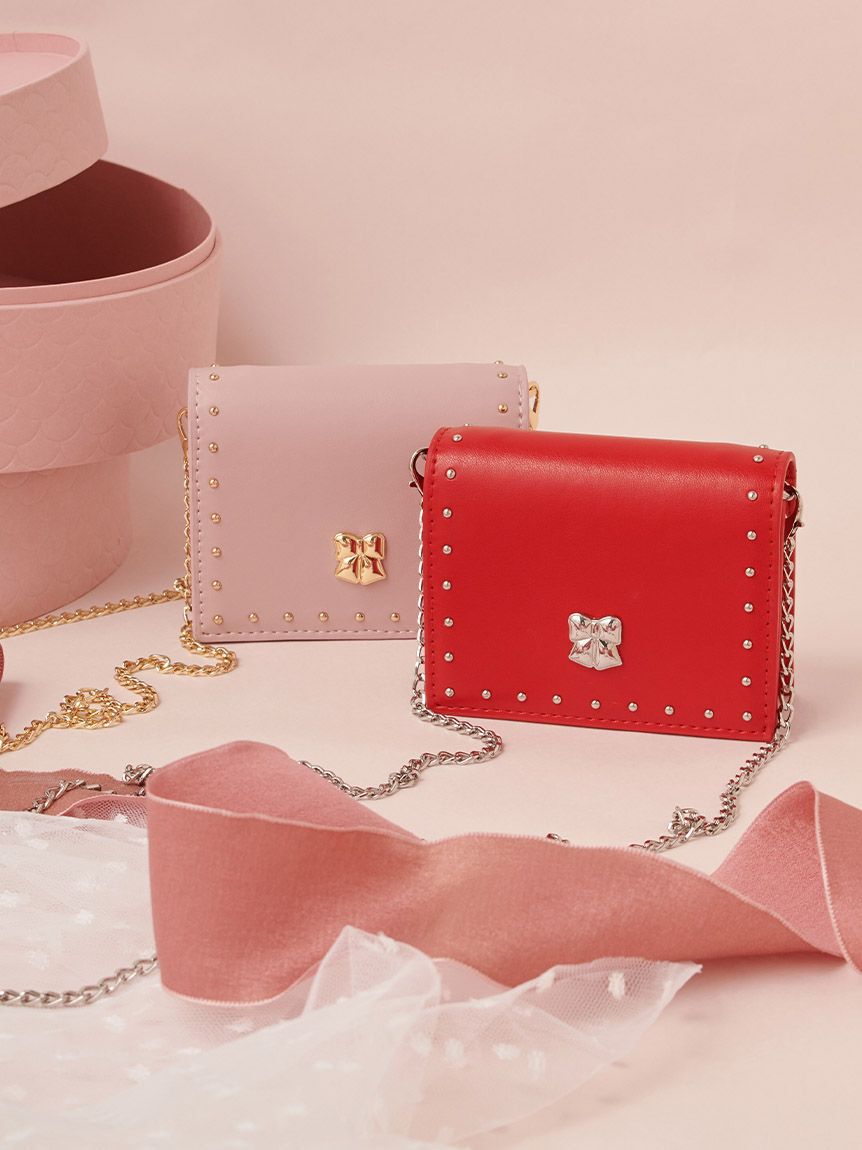 FURFUR「【限定カラー】リボンカシメミニウォレットショルダー」|財布|