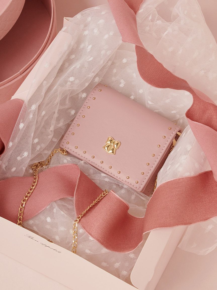 FURFUR「【限定カラー】リボンカシメミニウォレットショルダー」|財布|