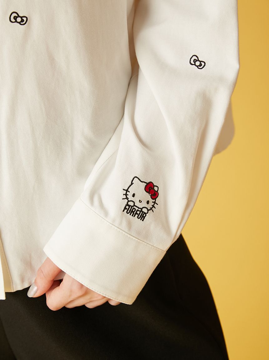 FURFUR「HELLO KITTYリボン刺繍シャツ」|シャツ・ブラウス|