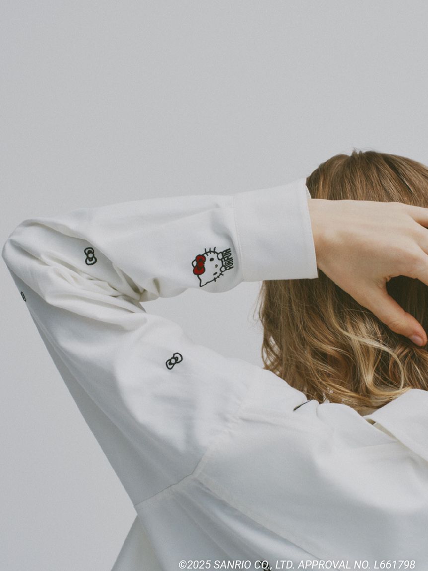 FURFUR「HELLO KITTYリボン刺繍シャツ」|シャツ・ブラウス|