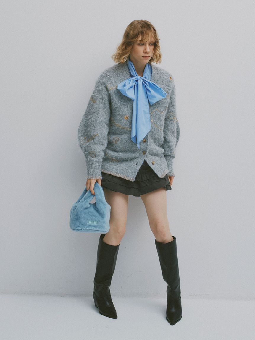 FURFUR「スターモチーフ刺繍カーディガン」|カーディガン|