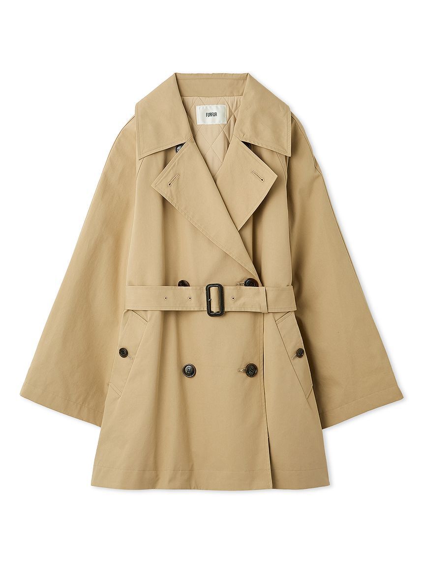 FURFUR「フリルミドルトレンチコート」|トレンチコート|