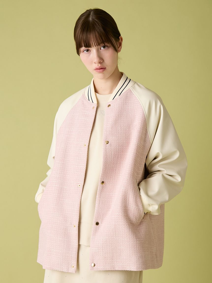 FURFUR「2WAYツイードスタジャン」|ブルゾン・スタジャン|