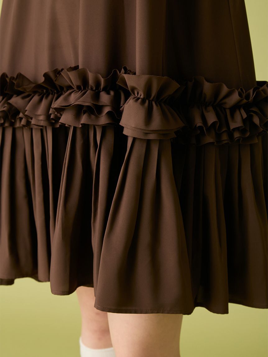FURFUR「フリルホルターミニドレス」|ドレス|