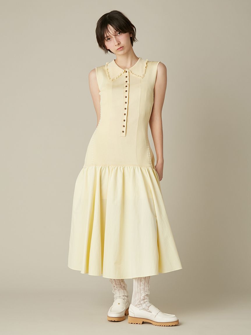 FURFUR「ポロニットワンピース」|ワンピース|