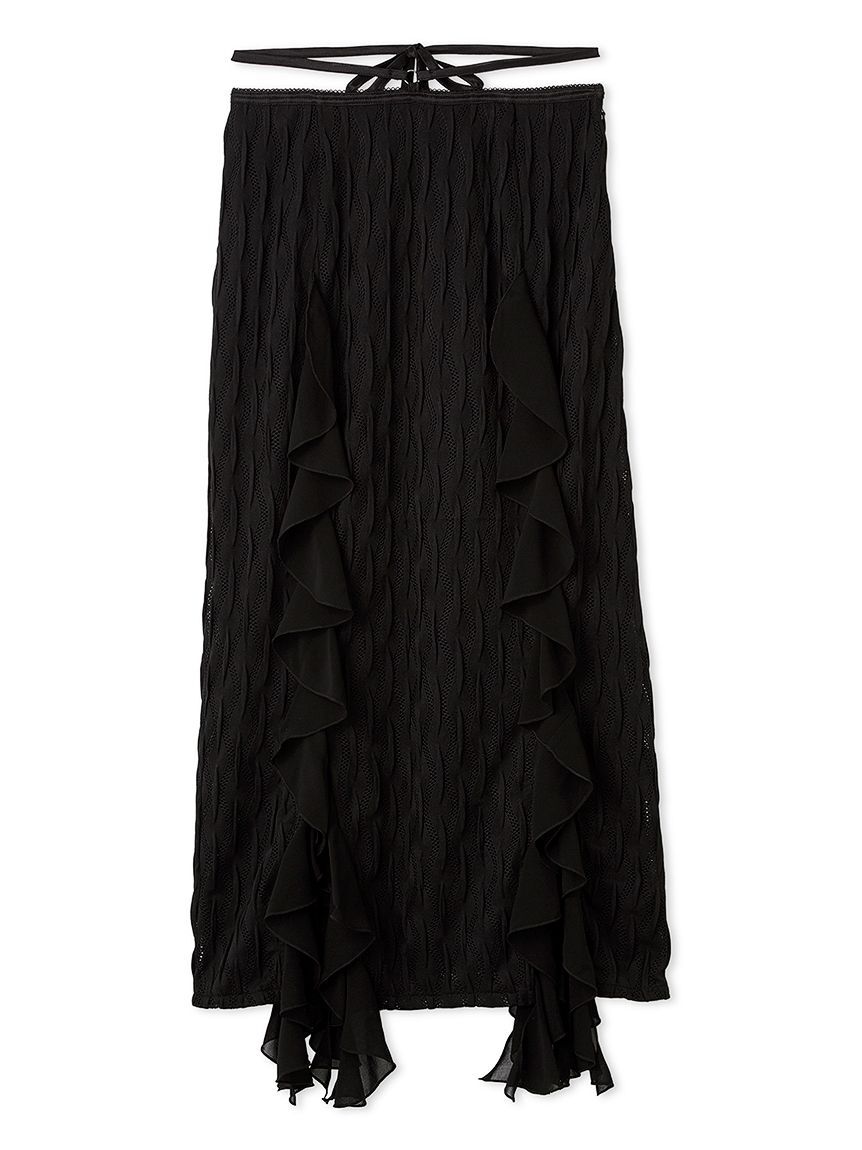 FURFUR「フリルカットスカート」|スカート|BLK