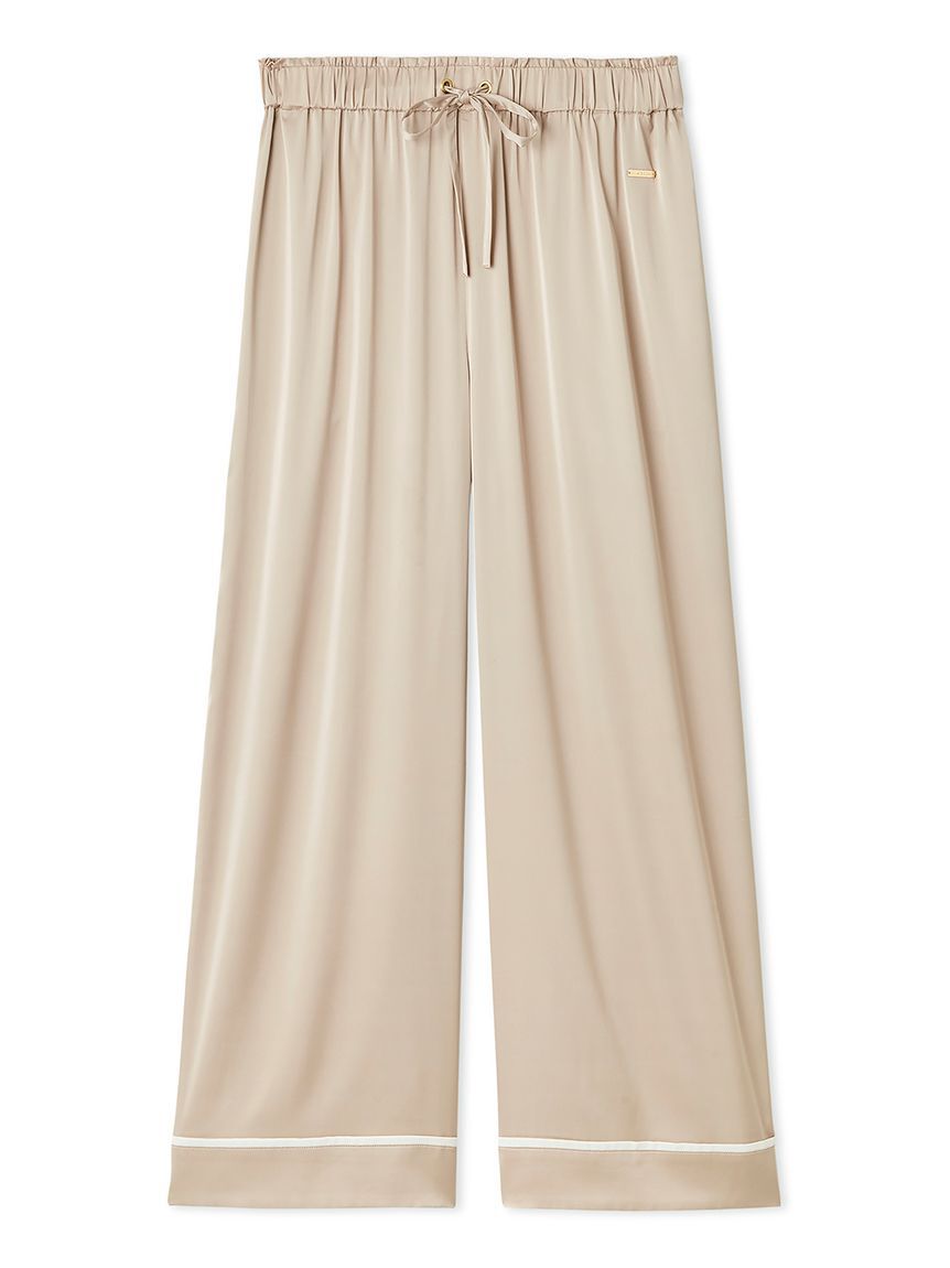 gelato pique「接触冷感サテンラインロングパンツ」|ルームウェア|