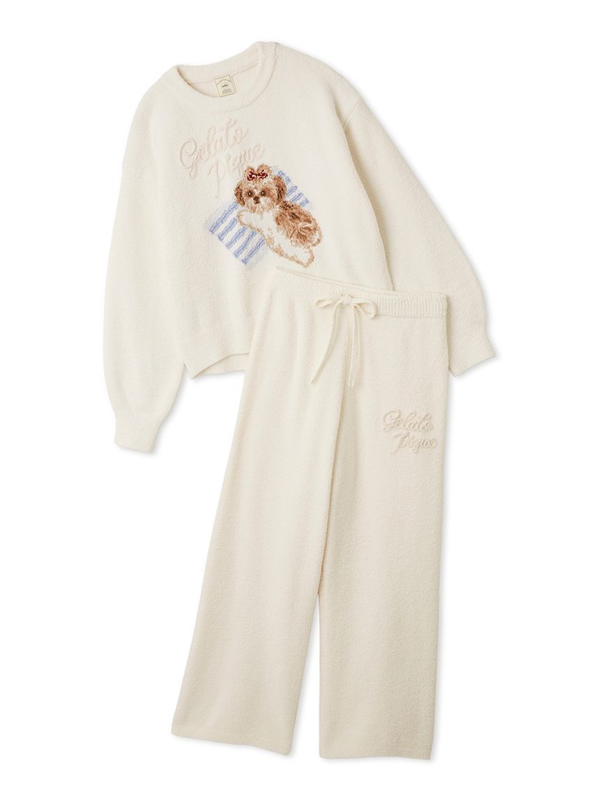 gelato pique「【ONLINE限定】シーズージャガードプルオーバー＆ベビモコロングパンツセット」|ルームウェア|OWHT