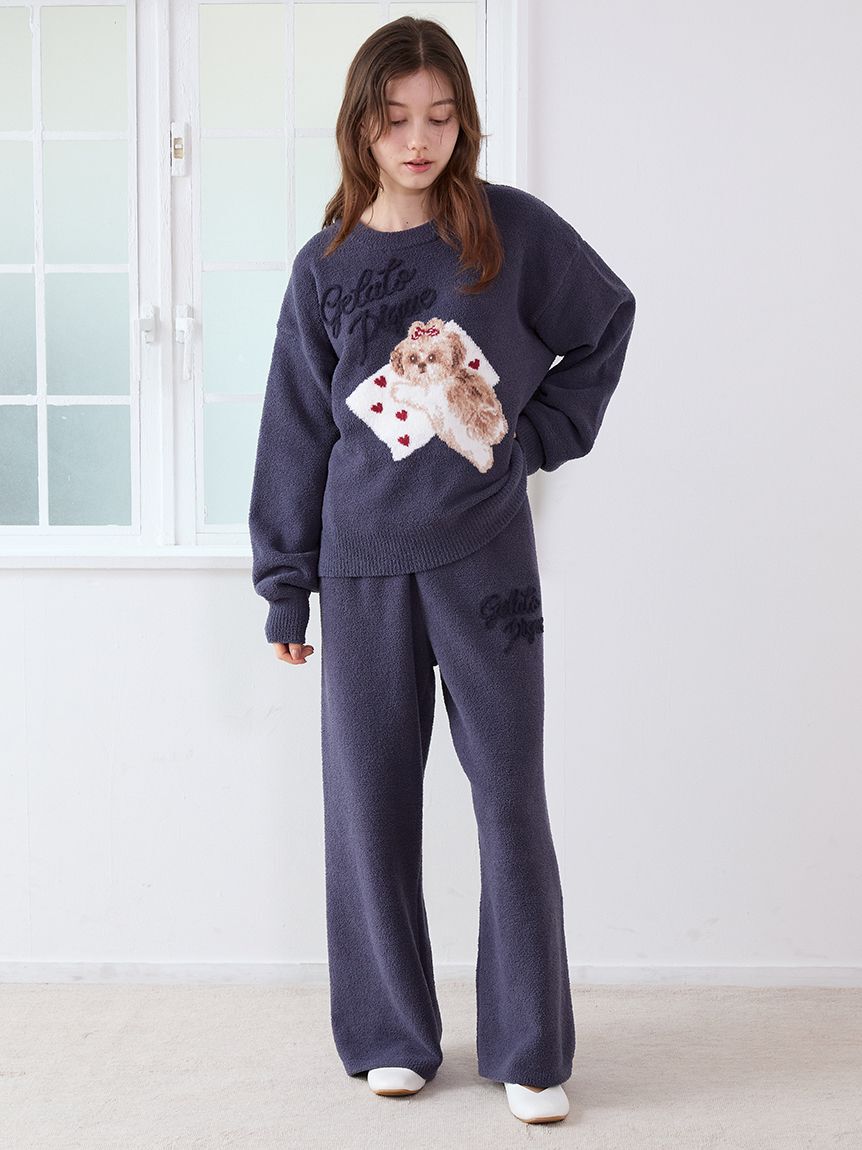 gelato pique「【ONLINE限定】シーズージャガードプルオーバー＆ベビモコロングパンツセット」|ルームウェア|
