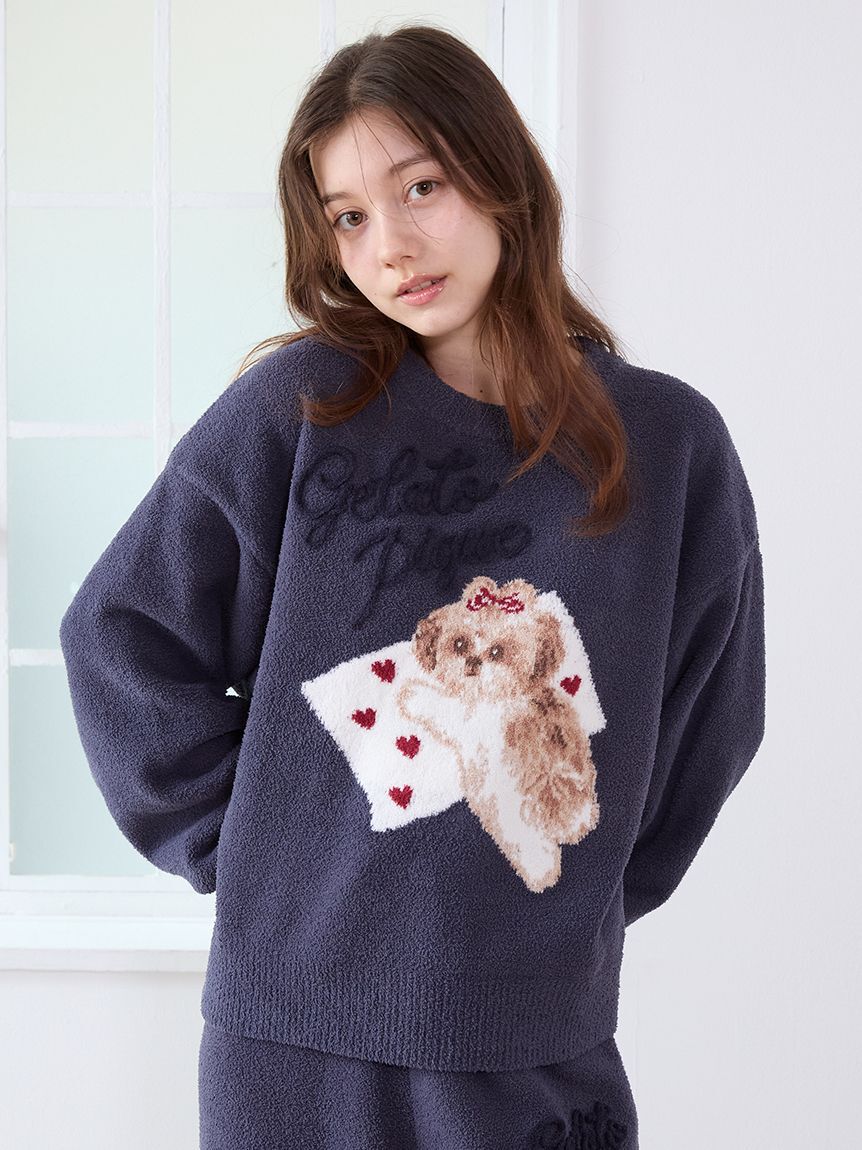 gelato pique「【ONLINE限定】シーズージャガードプルオーバー＆ベビモコロングパンツセット」|ルームウェア|