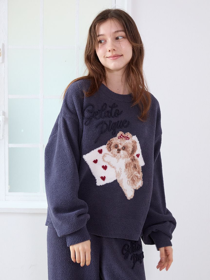 gelato pique「【ONLINE限定】シーズージャガードプルオーバー＆ベビモコロングパンツセット」|ルームウェア|