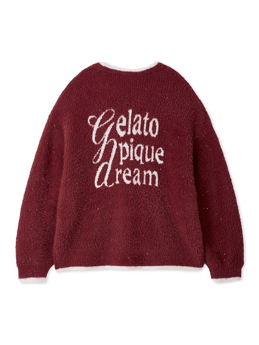 gelato pique「ラメフェザーカーディガン」|ルームウェア|
