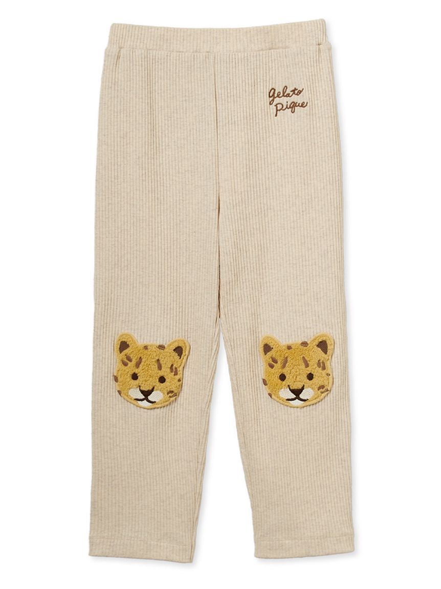 GELATO PIQUE KIDS & BABY「【KIDS】リブアップリケパンツ」|ルームウェア|BEG