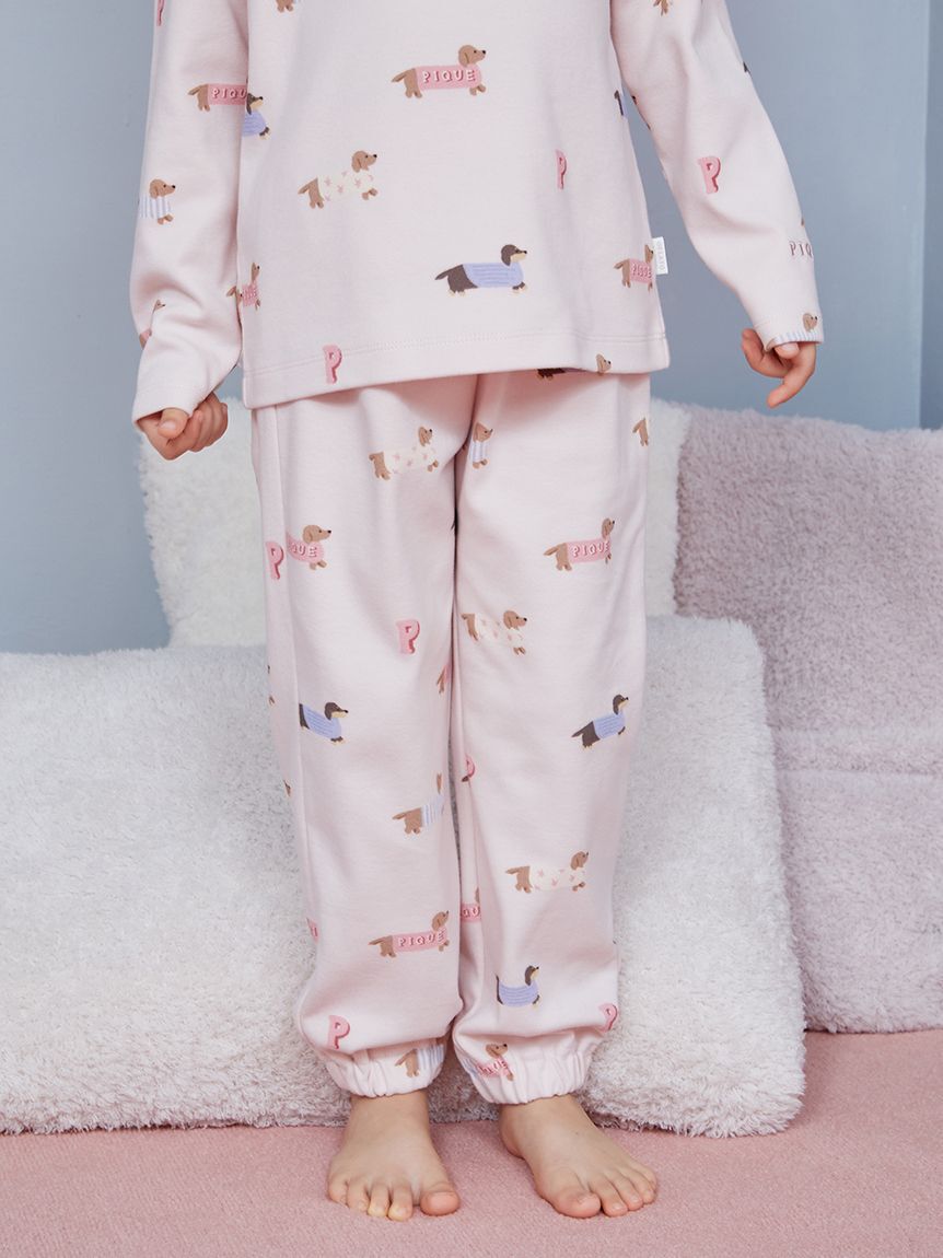 GELATO PIQUE KIDS & BABY「【KIDS】ダックスフンド柄ロングパンツ」|ルームウェア|
