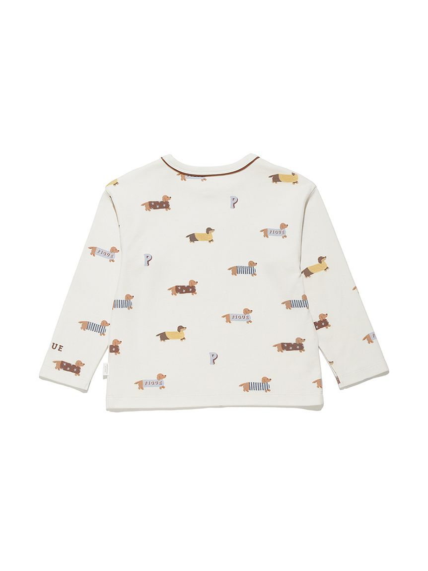 GELATO PIQUE KIDS & BABY「【KIDS】ダックスフンド柄ロンＴ」|ルームウェア|