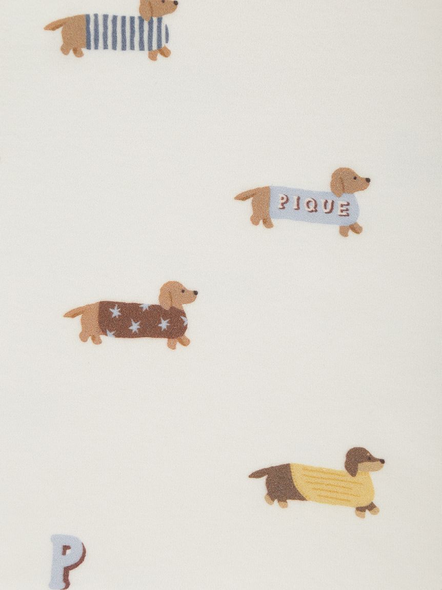 GELATO PIQUE KIDS & BABY「【KIDS】ダックスフンド柄ロンＴ」|ルームウェア|