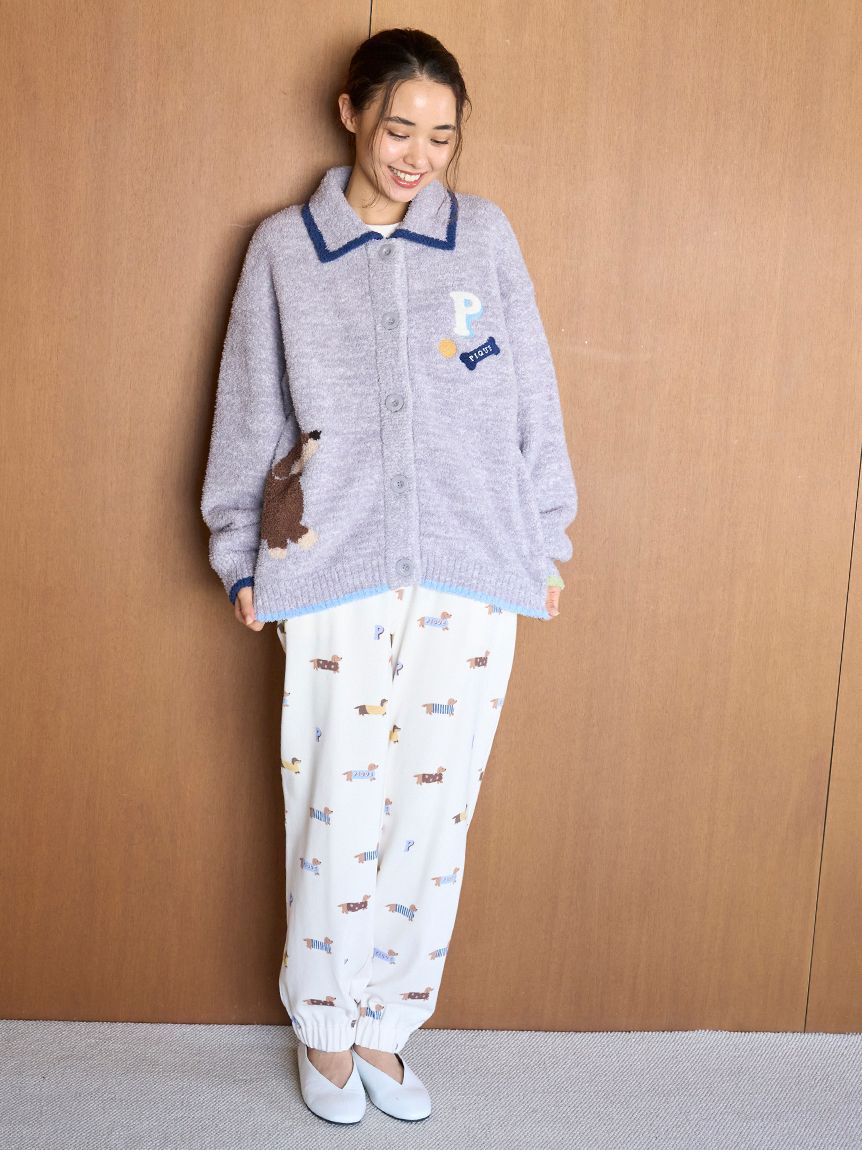 gelato pique「ダックスフンド柄ロングパンツ」|ルームウェア|