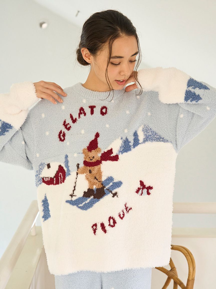gelato pique「【HOLIDAY】スキーベアジャガードプルオーバー」|ルームウェア|