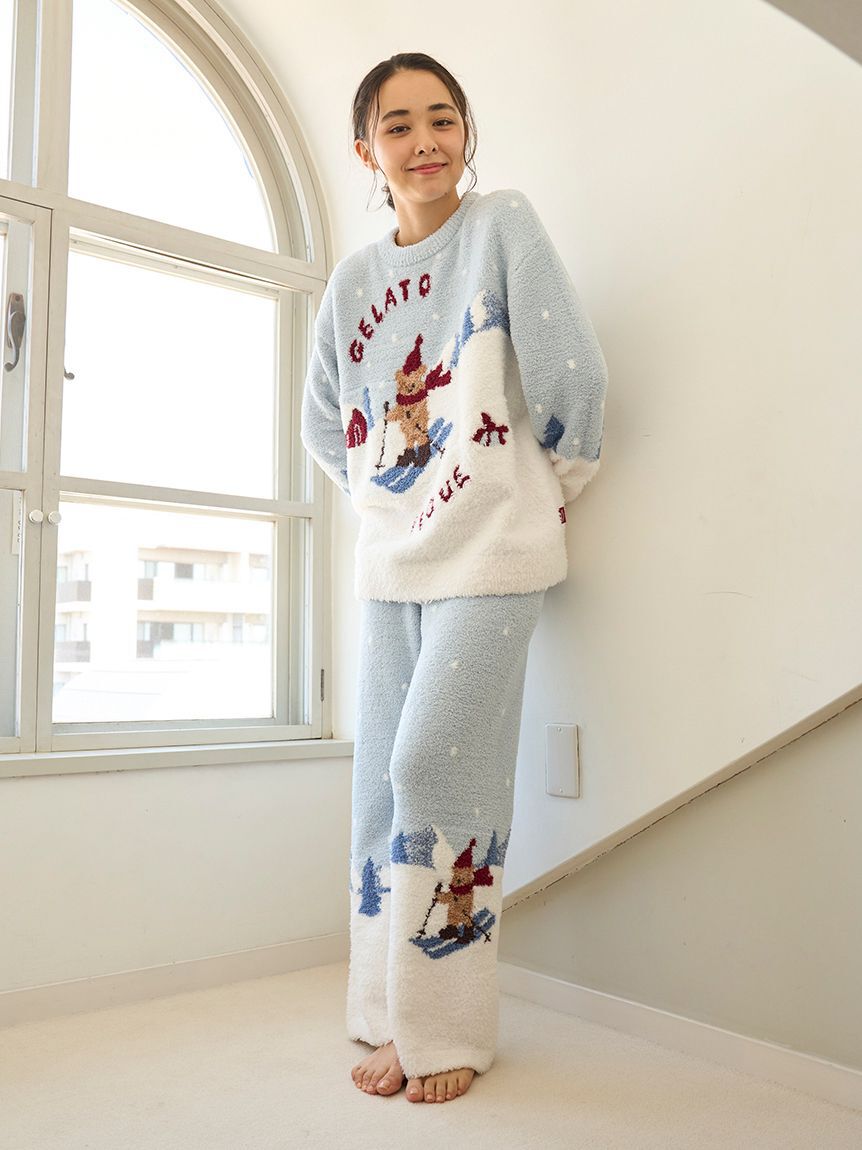 gelato pique「【HOLIDAY】スキーベアジャガードプルオーバー」|ルームウェア|