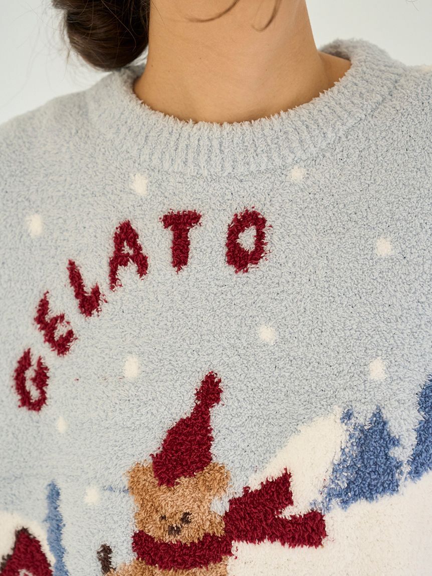 gelato pique「【HOLIDAY】スキーベアジャガードプルオーバー」|ルームウェア|
