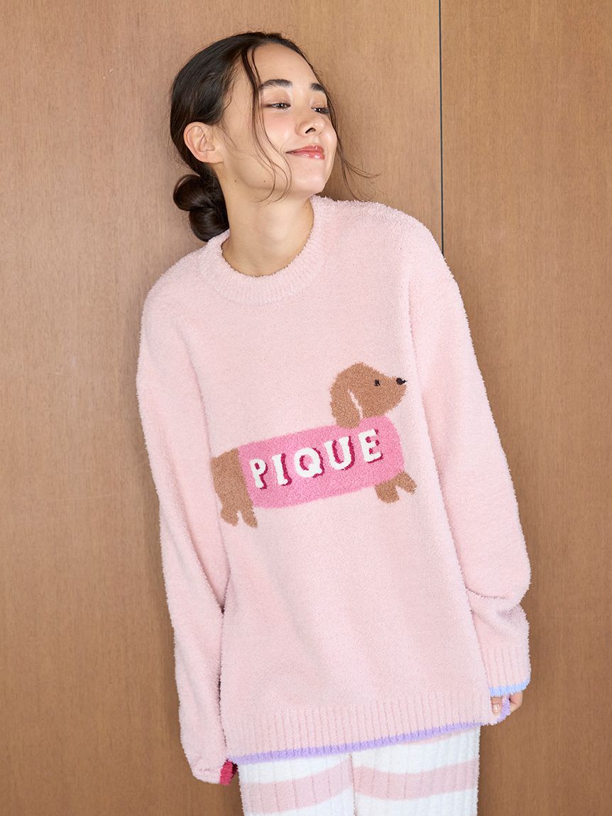 gelato pique「ベビモコダックスフンドジャガードプルオーバー」|ルームウェア|