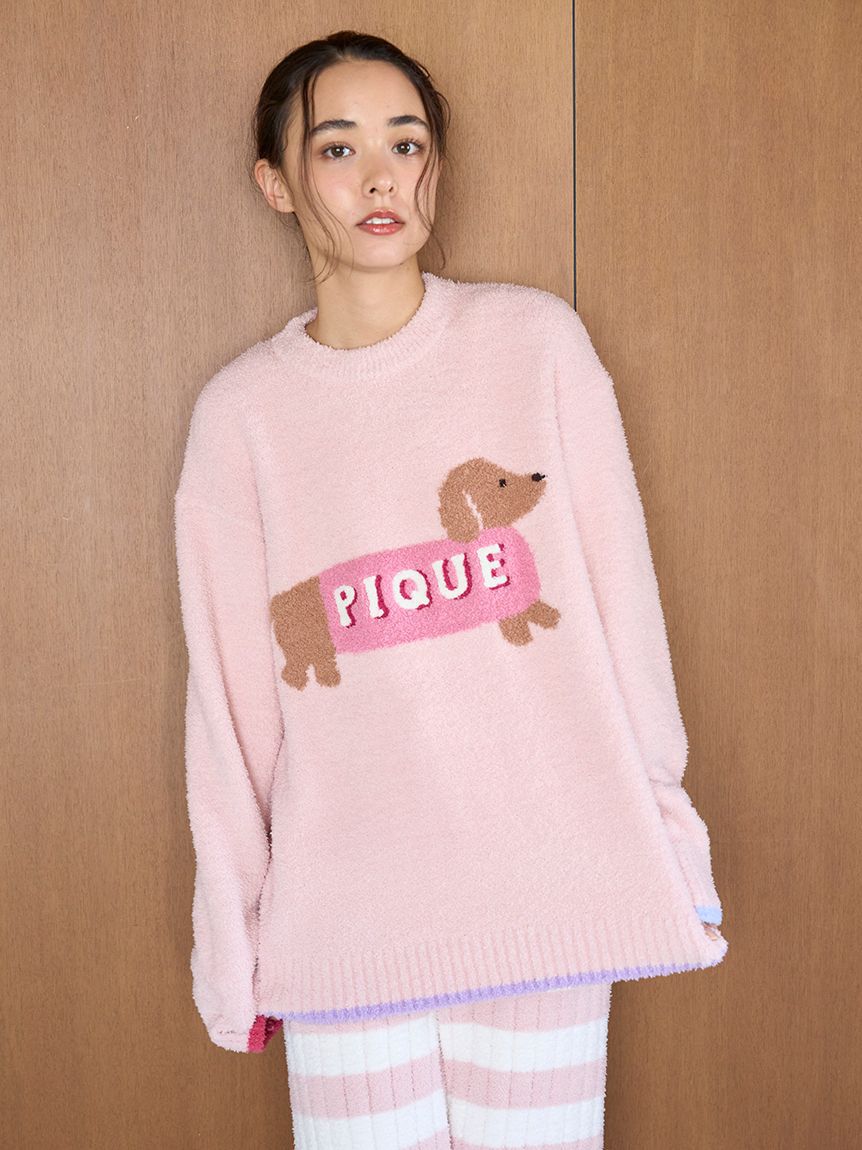 gelato pique「ベビモコダックスフンドジャガードプルオーバー」|ルームウェア|