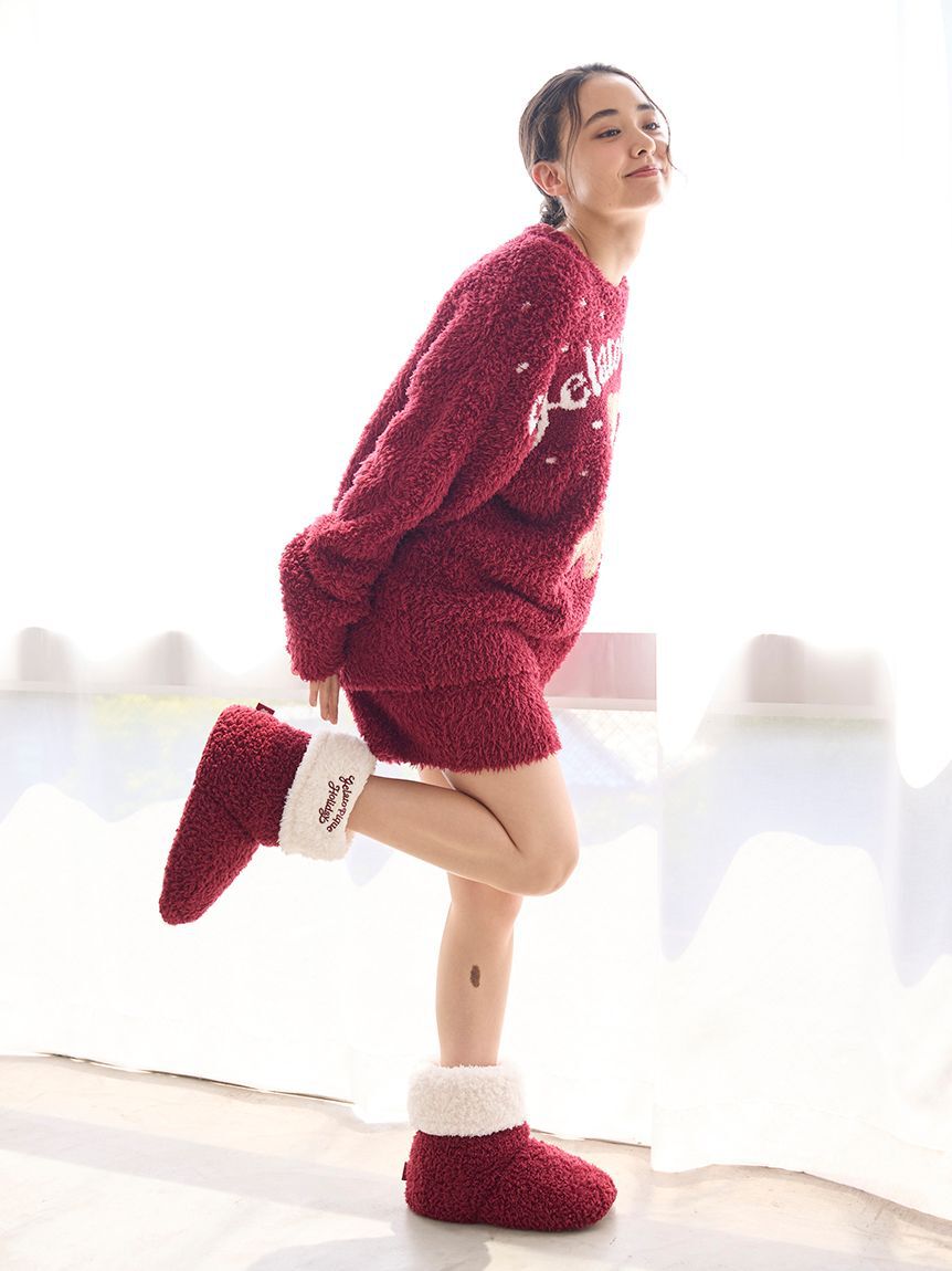 gelato pique「【ONLINE限定】【HOLIDAY】ジェラートスノーベアジャガードプルオーバー＆ショートパンツ」|ルームウェア|