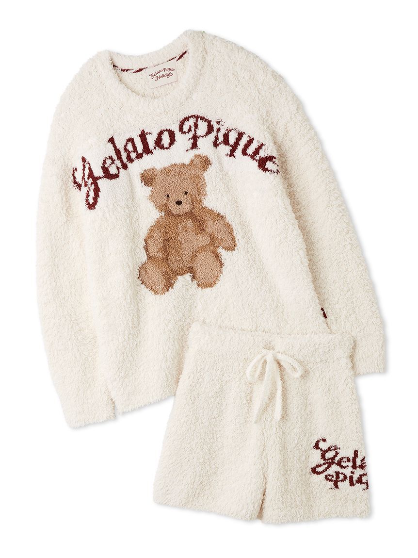 gelato pique「【ONLINE限定】【HOLIDAY】ジェラートスノーベアジャガードプルオーバー＆ショートパンツ」|ルームウェア|