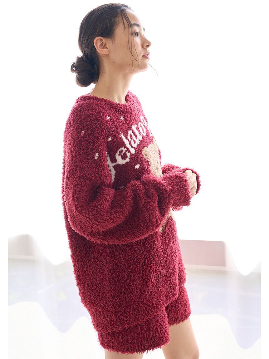 gelato pique「【ONLINE限定】【HOLIDAY】ジェラートスノーベアジャガードプルオーバー＆ショートパンツ」|ルームウェア|