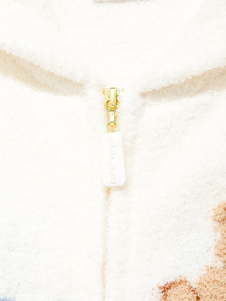 GELATO PIQUE KIDS & BABY「【JUNIOR】エアリーモコウォッシングアニマルジャガードパーカ」|パーカー|