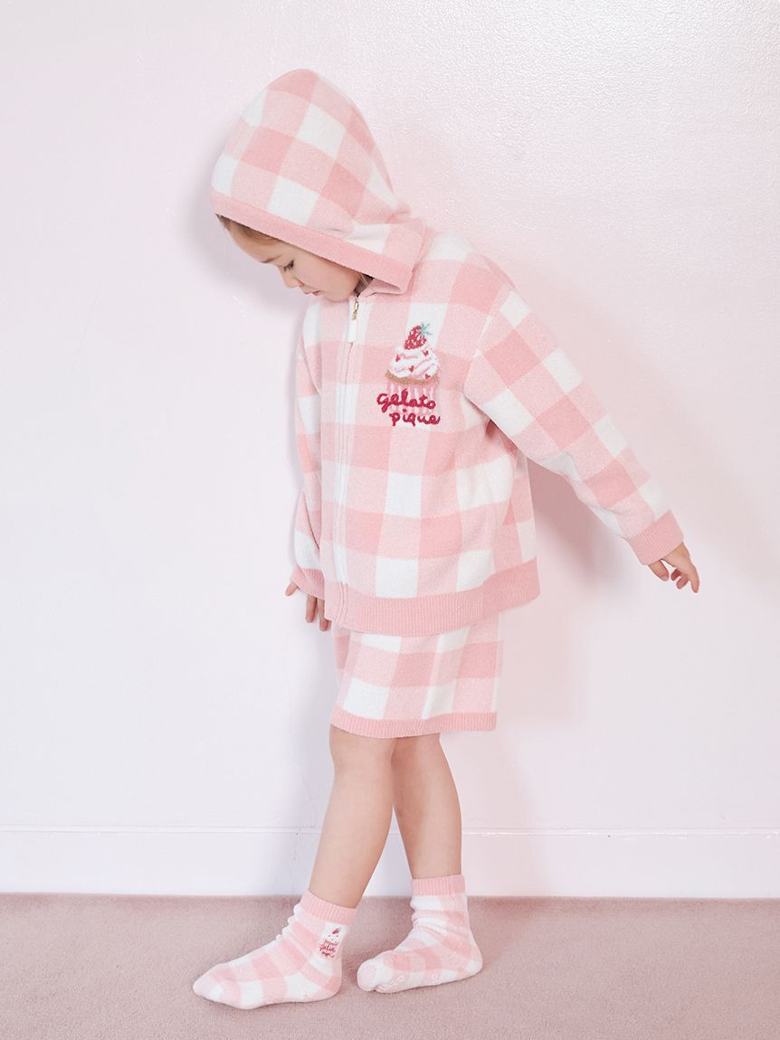 GELATO PIQUE KIDS & BABY「【KIDS】エアリーモコギンガムチェック柄ソックス」|その他|