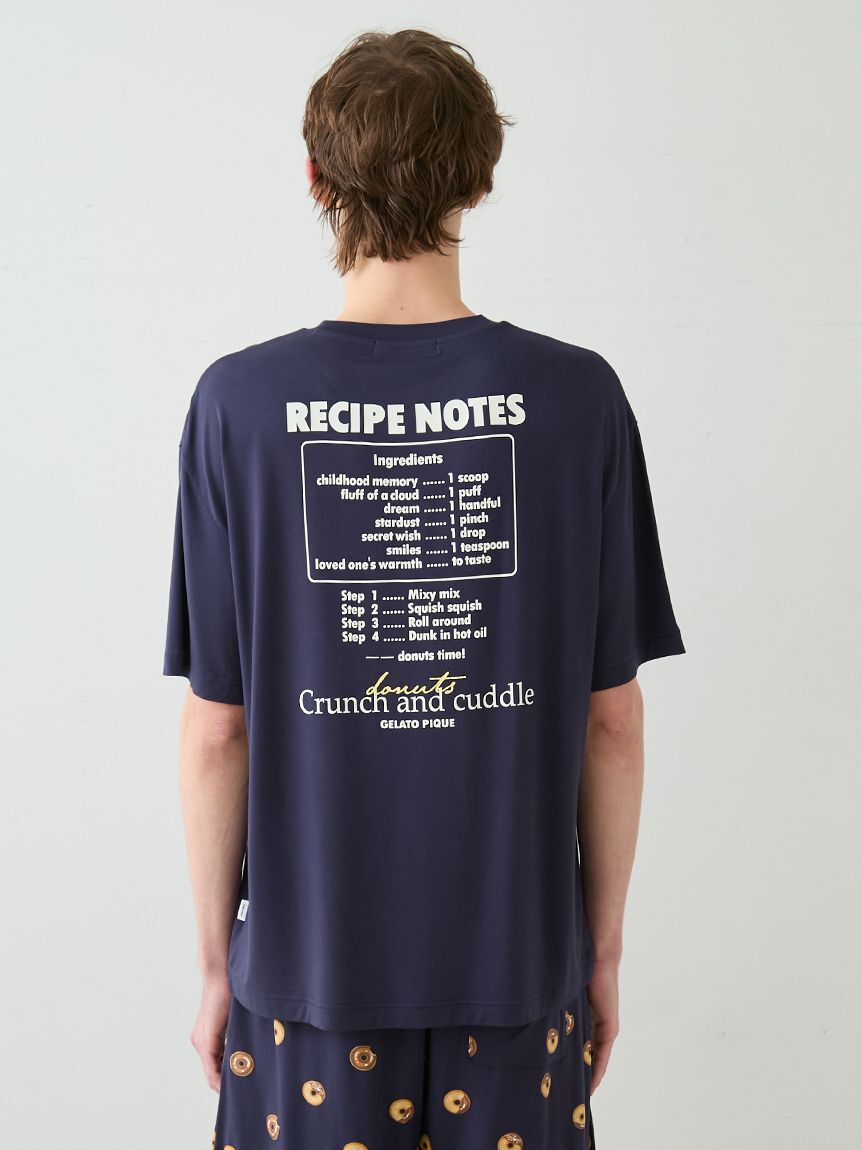 GELATO PIQUE HOMME「【HOMME】ドーナツワンポイントプリントTシャツ」|ルームウェア|