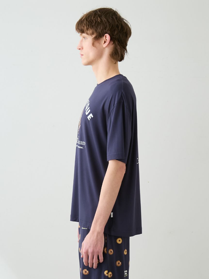 GELATO PIQUE HOMME「【HOMME】ドーナツワンポイントプリントTシャツ」|ルームウェア|