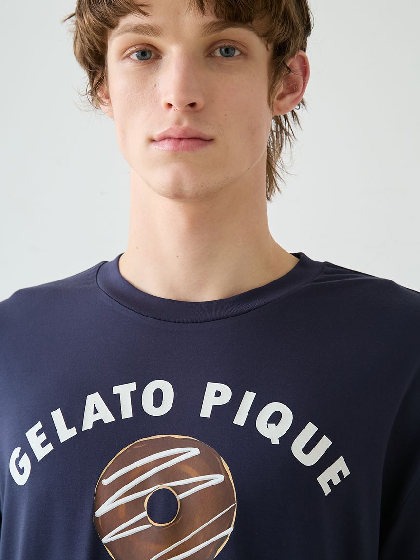 GELATO PIQUE HOMME「【HOMME】ドーナツワンポイントプリントTシャツ」|ルームウェア|