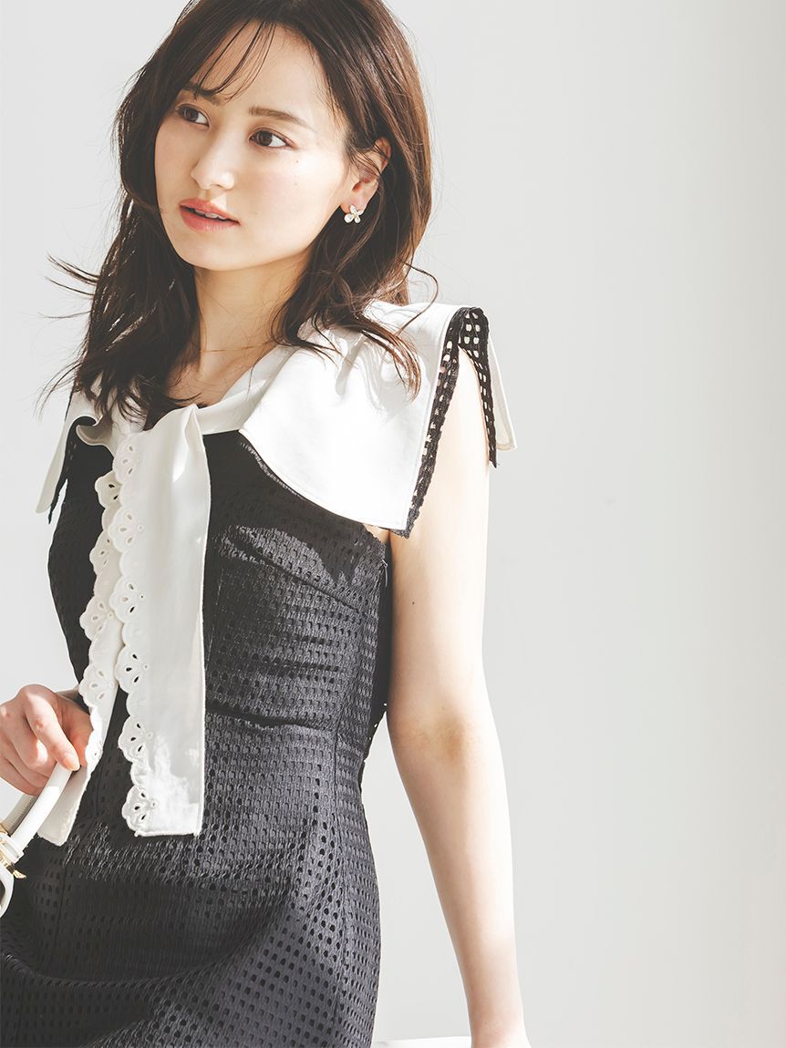 SNIDEL「【00サイズあり】セーラースカーフワンピース」|ワンピース|