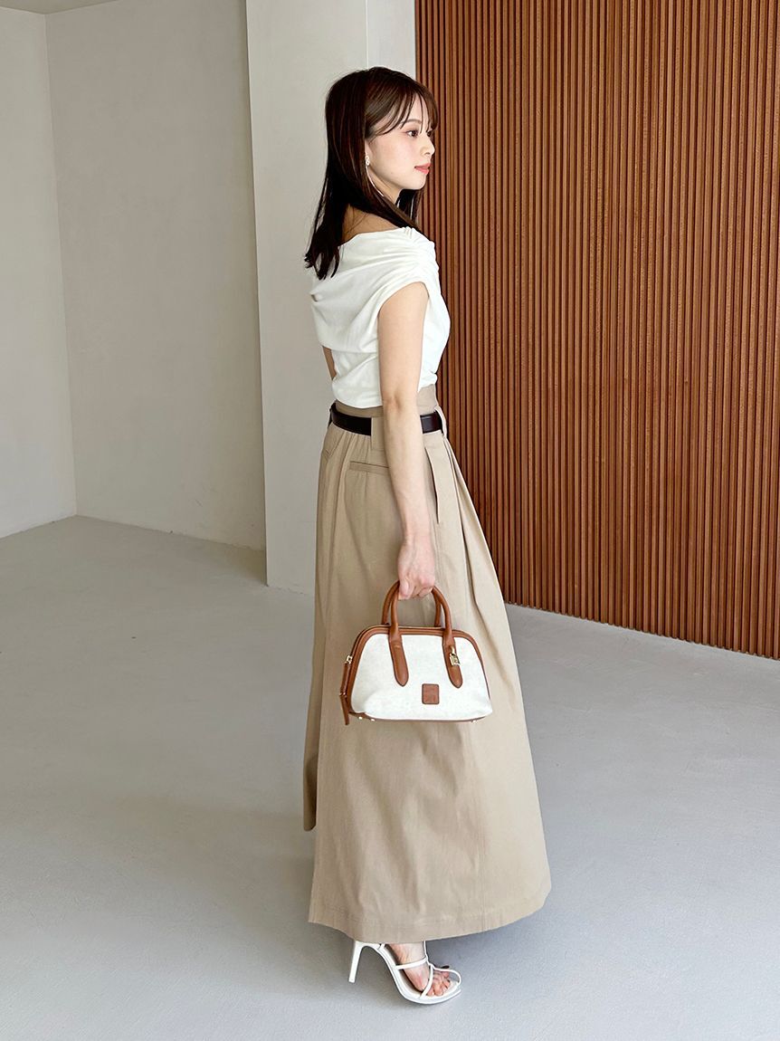 SNIDEL「チノワイドスカート」|スカート|