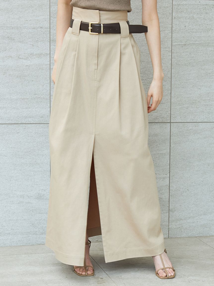 SNIDEL「チノワイドスカート」|スカート|