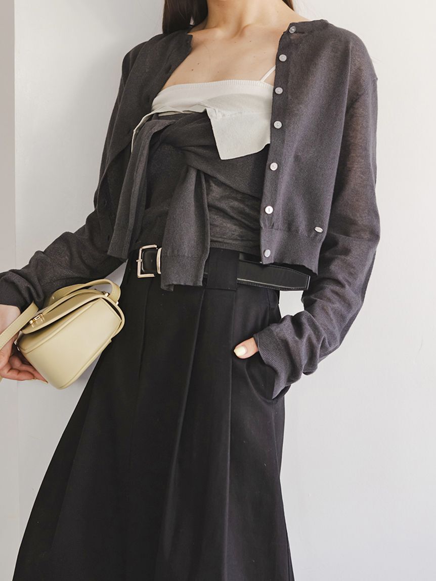 SNIDEL「チノワイドスカート」|スカート|