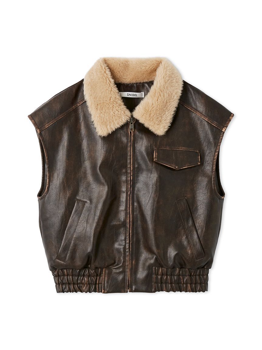 SNIDEL「バリエジレブルゾン」|ダウンベスト・ベスト|