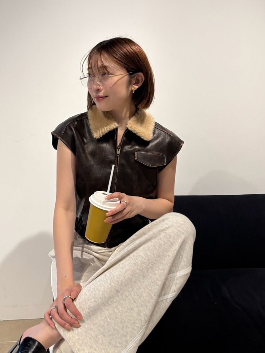 SNIDEL「バリエジレブルゾン」|ダウンベスト・ベスト|