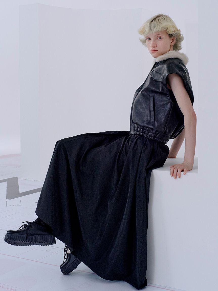 SNIDEL「バリエジレブルゾン」|ダウンベスト・ベスト|