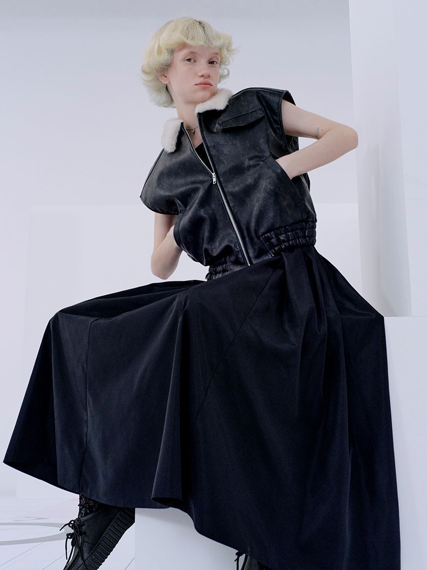 SNIDEL「バリエジレブルゾン」|ダウンベスト・ベスト|