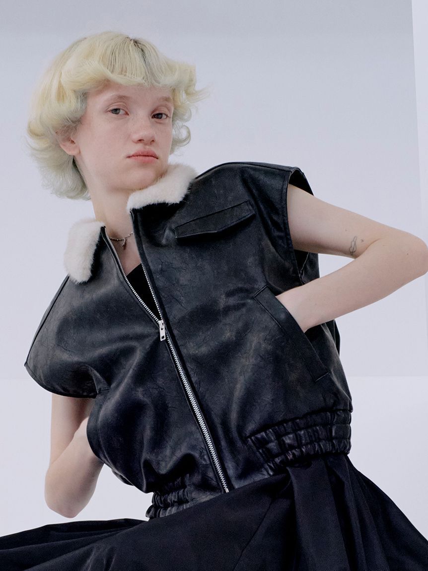 SNIDEL「バリエジレブルゾン」|ダウンベスト・ベスト|