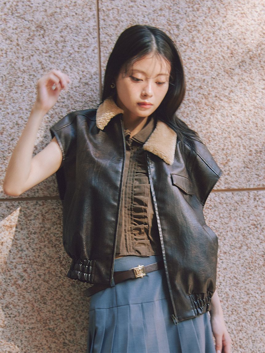 SNIDEL「バリエジレブルゾン」|ダウンベスト・ベスト|BRW