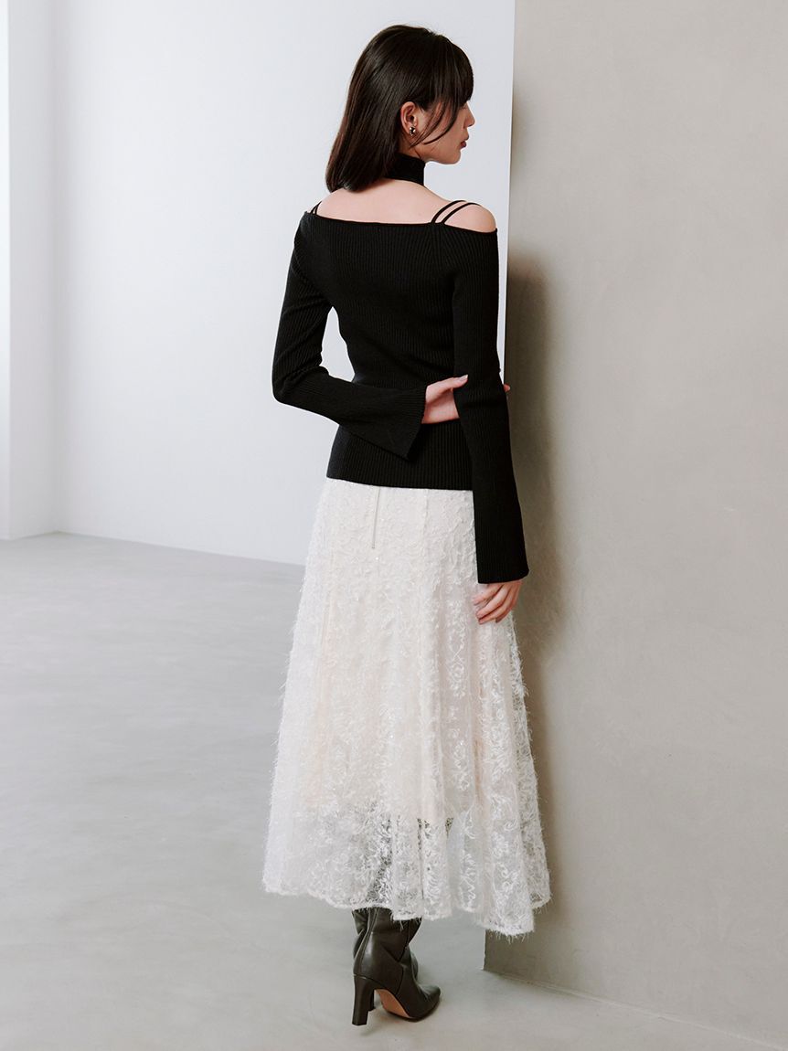 SNIDEL「タイ付きニットプルオーバー」|ニット・セーター|