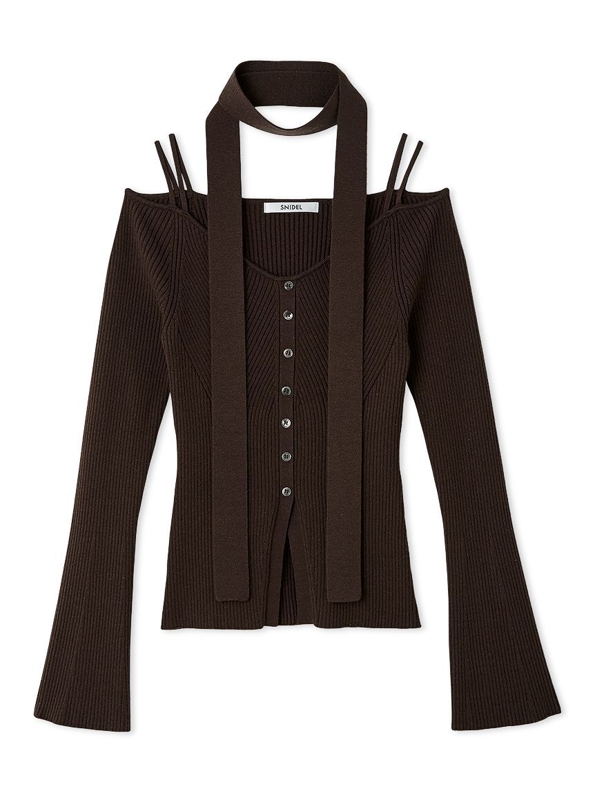 SNIDEL「タイ付きニットプルオーバー」|ニット・セーター|BRW