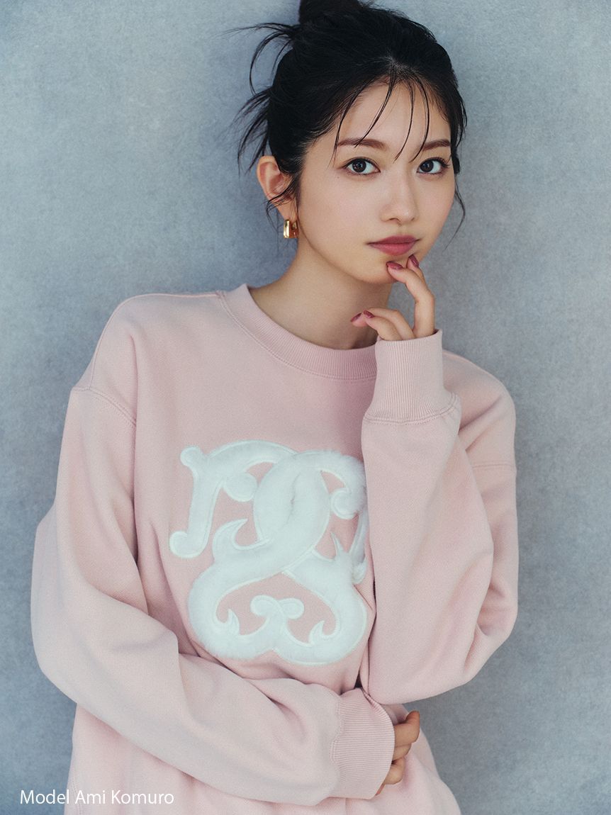 SNIDEL「【WEB限定/ボアコレクション】ロゴモチーフスウェット」|スウェット・ジャージ|