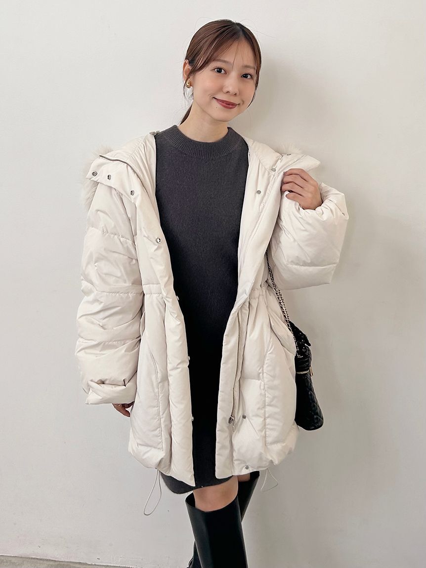 SNIDEL「【WEB限定カラーあり】西川フードファーミドルダウン」|ダウン|