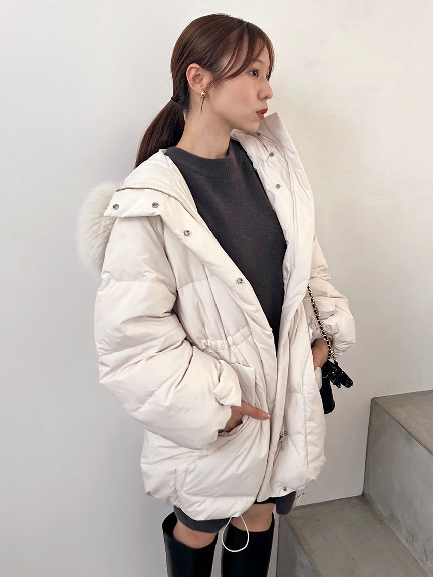 SNIDEL「【WEB限定カラーあり】西川フードファーミドルダウン」|ダウン|