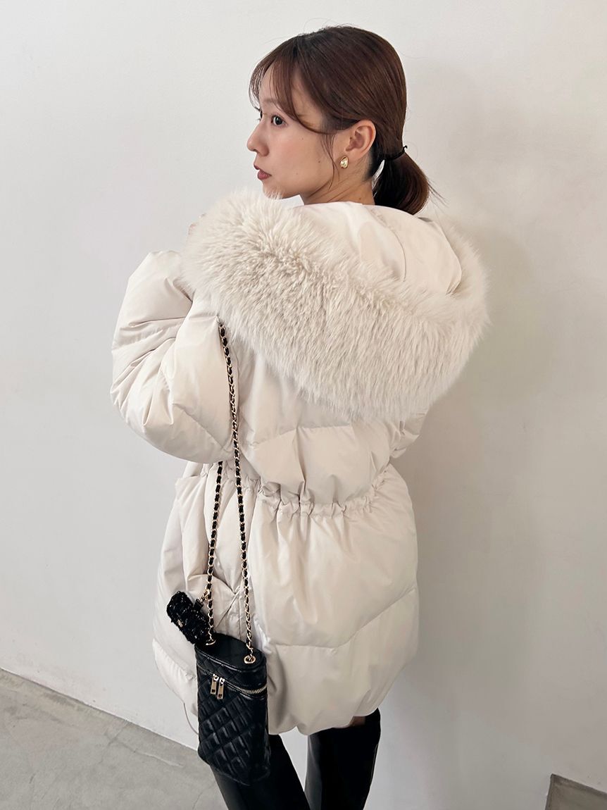 SNIDEL「【WEB限定カラーあり】西川フードファーミドルダウン」|ダウン|